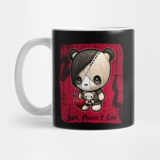 Love, Peace and Emo Mug